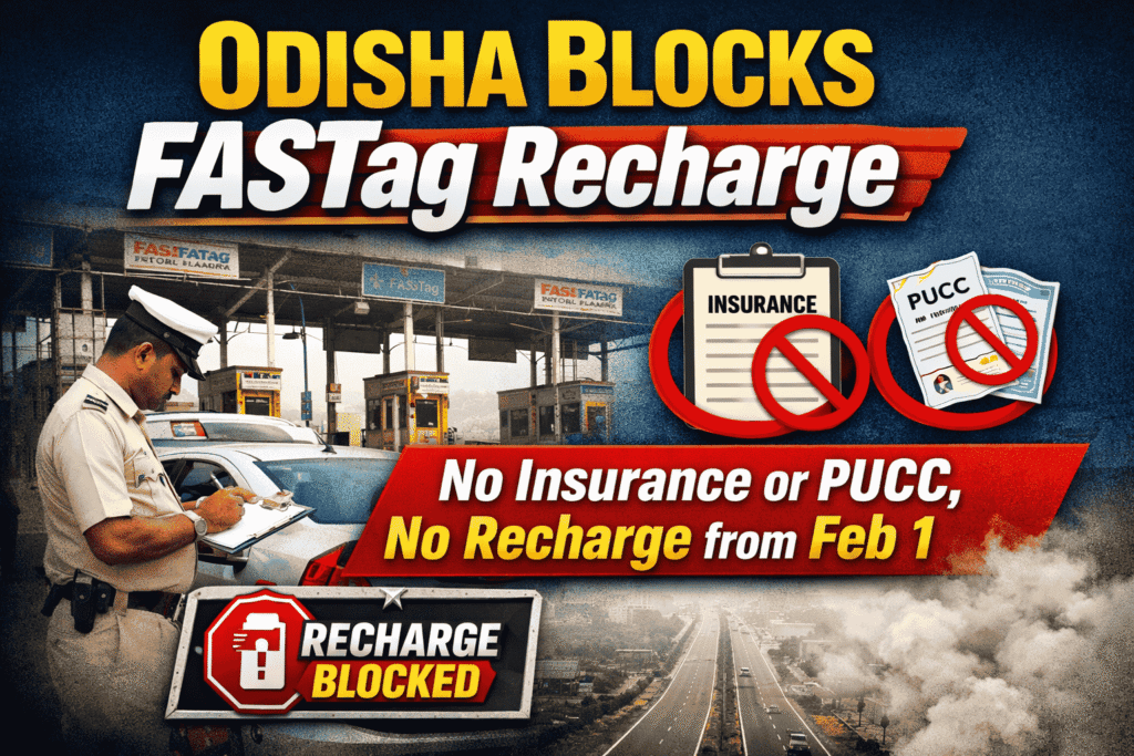 Odisha Blocks FASTag Recharge for Vehiclesfrom February 1