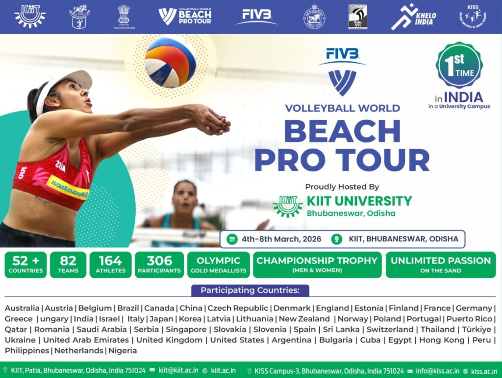 World Beach Volleyball Championship 2026 to Take Place at KIIT University