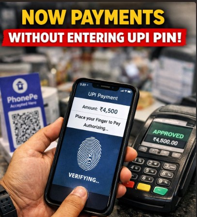 Now User payments without enter UPI PIN