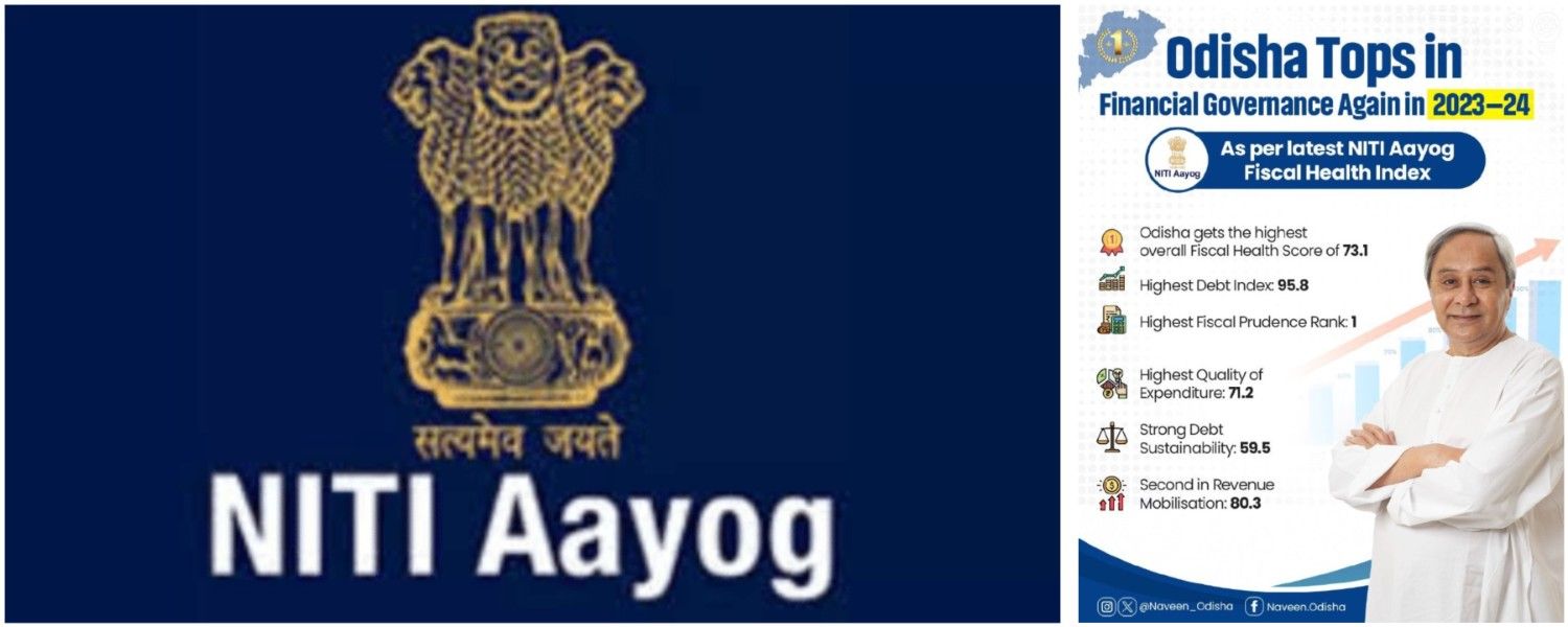 Odisha Achieves Stunning No.1 Rank in NITI Aayog Fiscal Health Index 2023-24